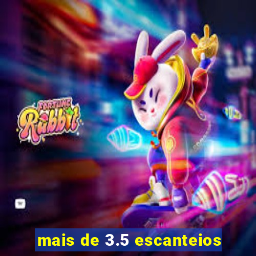 mais de 3.5 escanteios